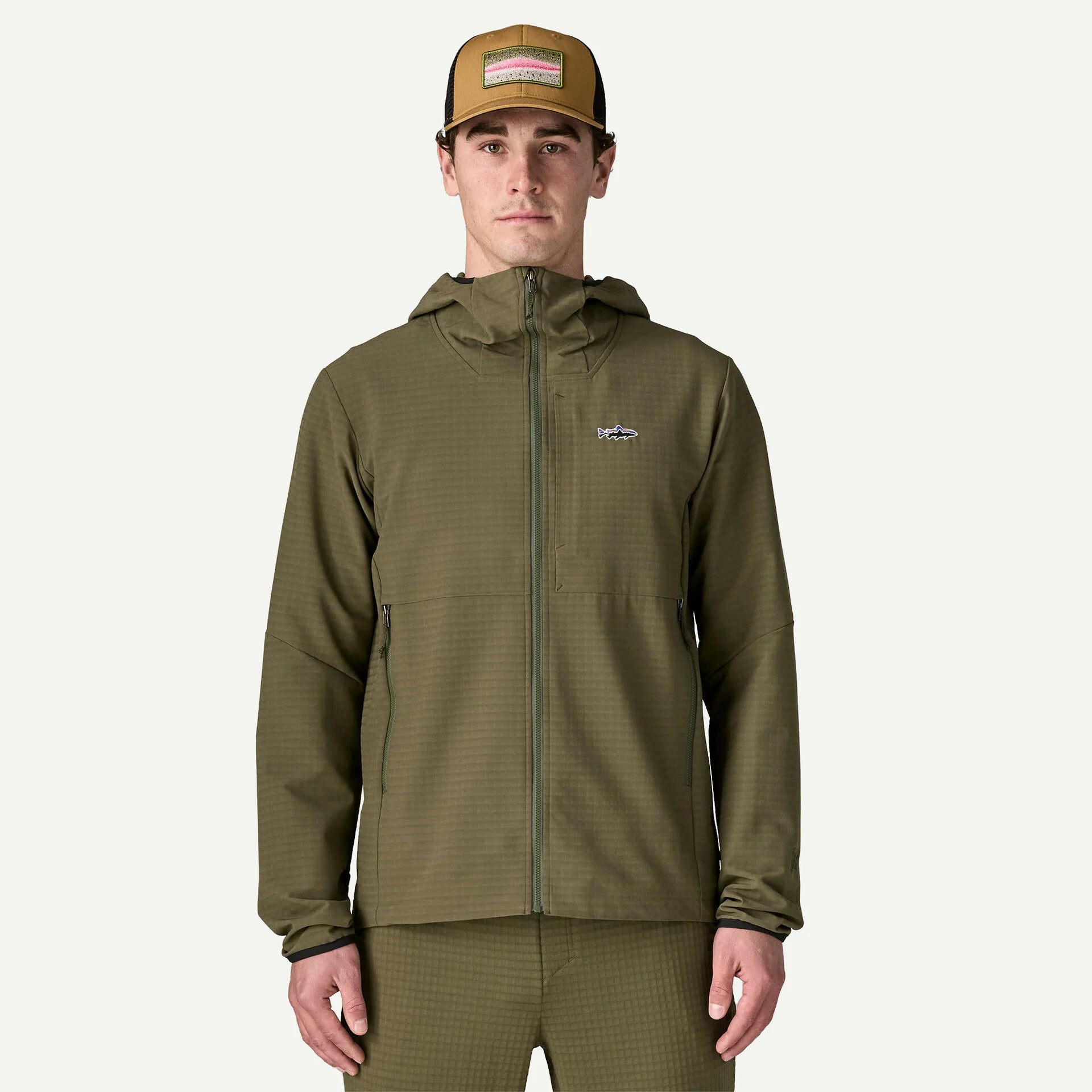 Patagonia M's R1 TechFace Fitz Roy Trout Hoody