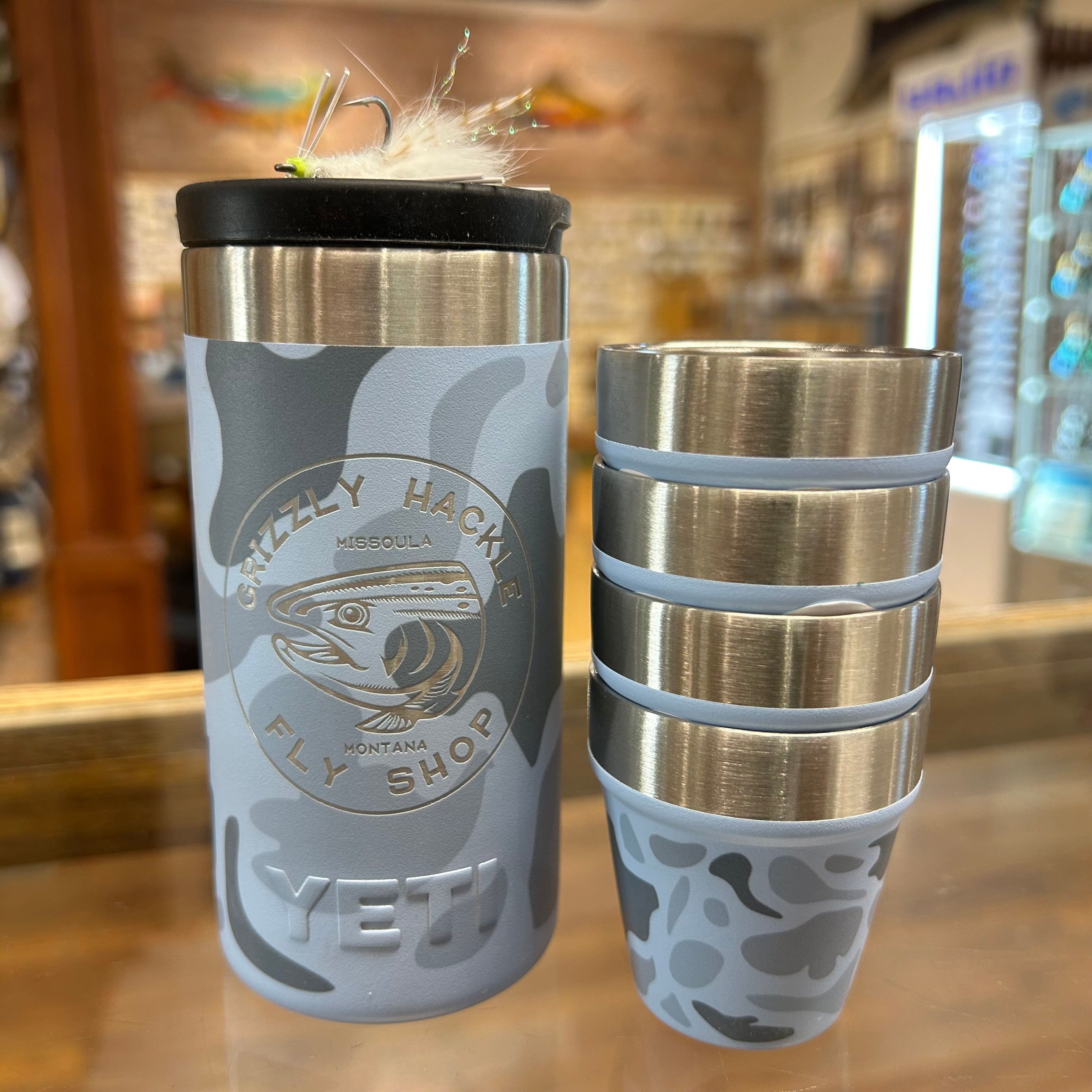 Yeti Shot Glasses w/ Carrying Case