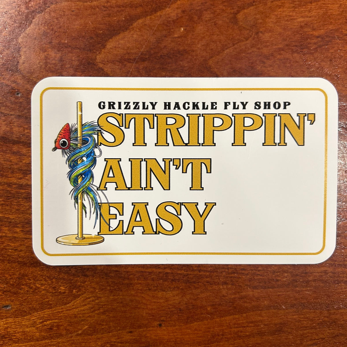 Grizzly Hackle Stickers- Strippin'