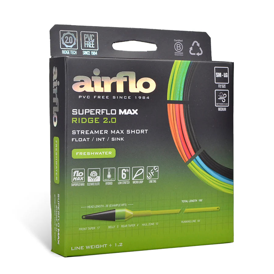 Airflo Superflo Max Ridge 2.0 Streamer Max Short Fly Line