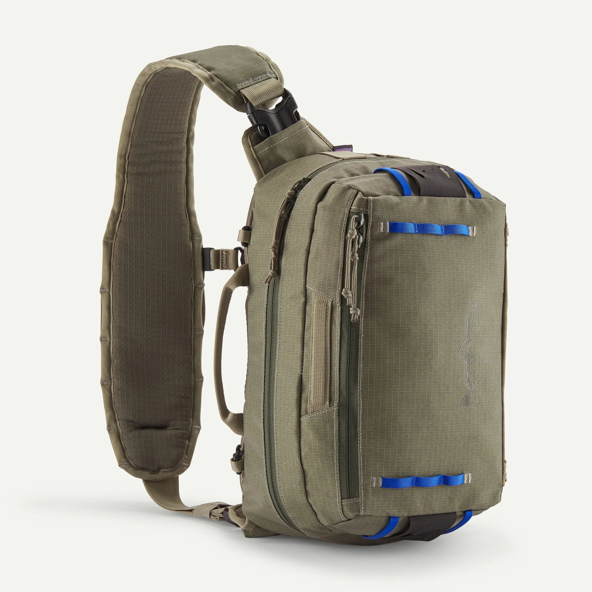 patagonia vest front sling bag Worn Wear multiple lash points on the side of the pack and the hip belt Patagonia Sling Bag Review