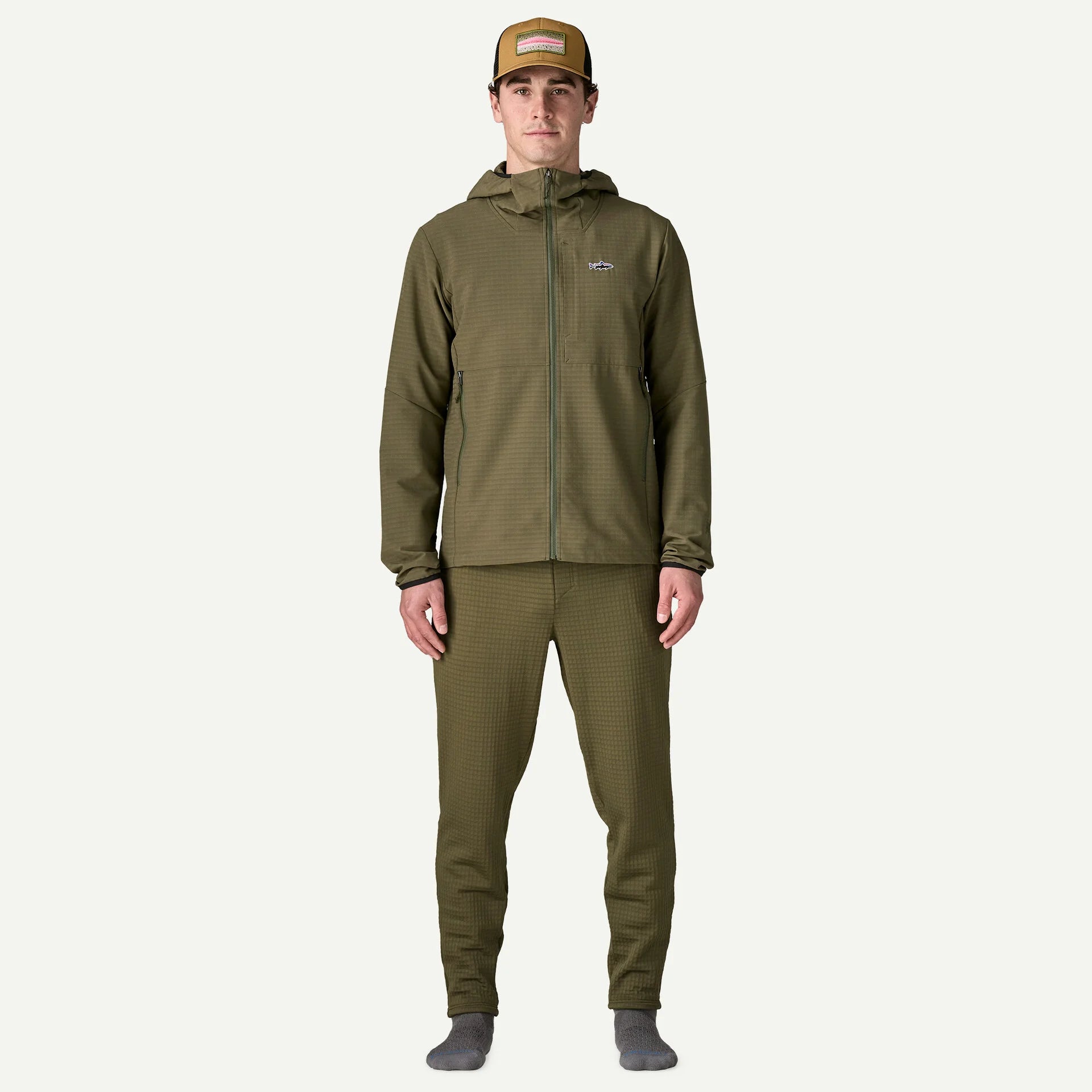 Patagonia M's R1 TechFace Fitz Roy Trout Hoody