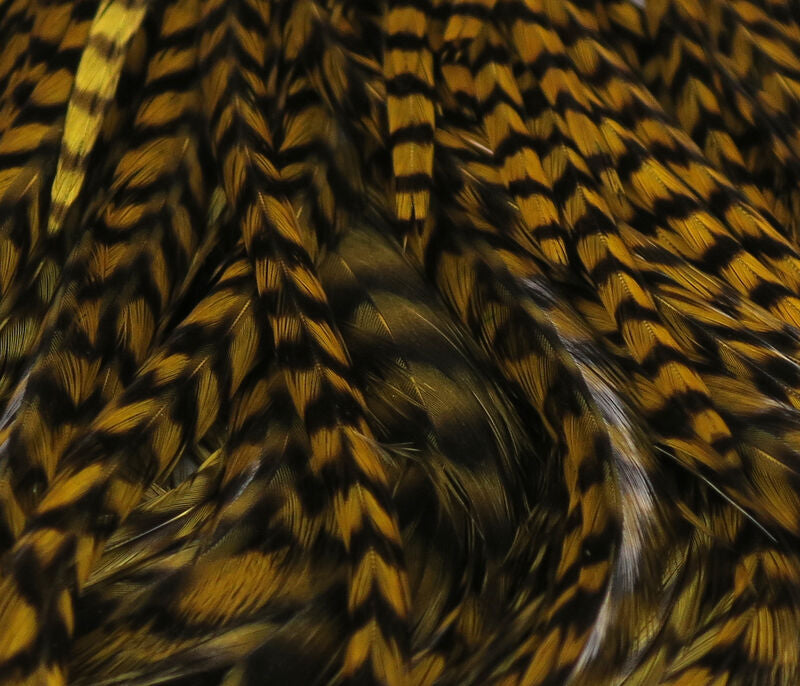 Hareline Half Dyed Grizzly Saddles