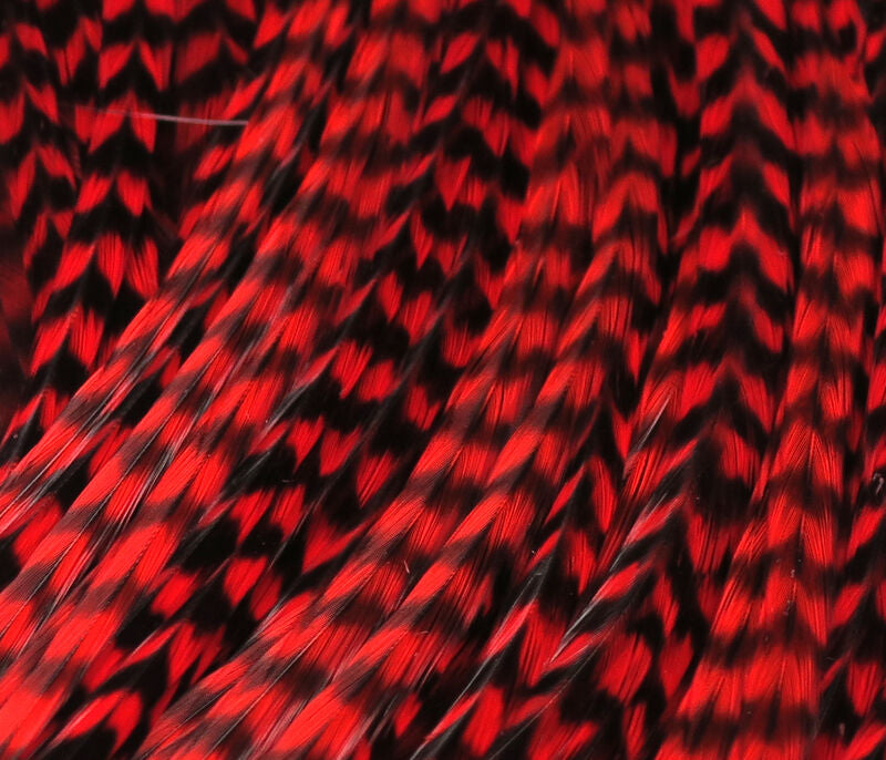 Hareline Half Dyed Grizzly Saddles