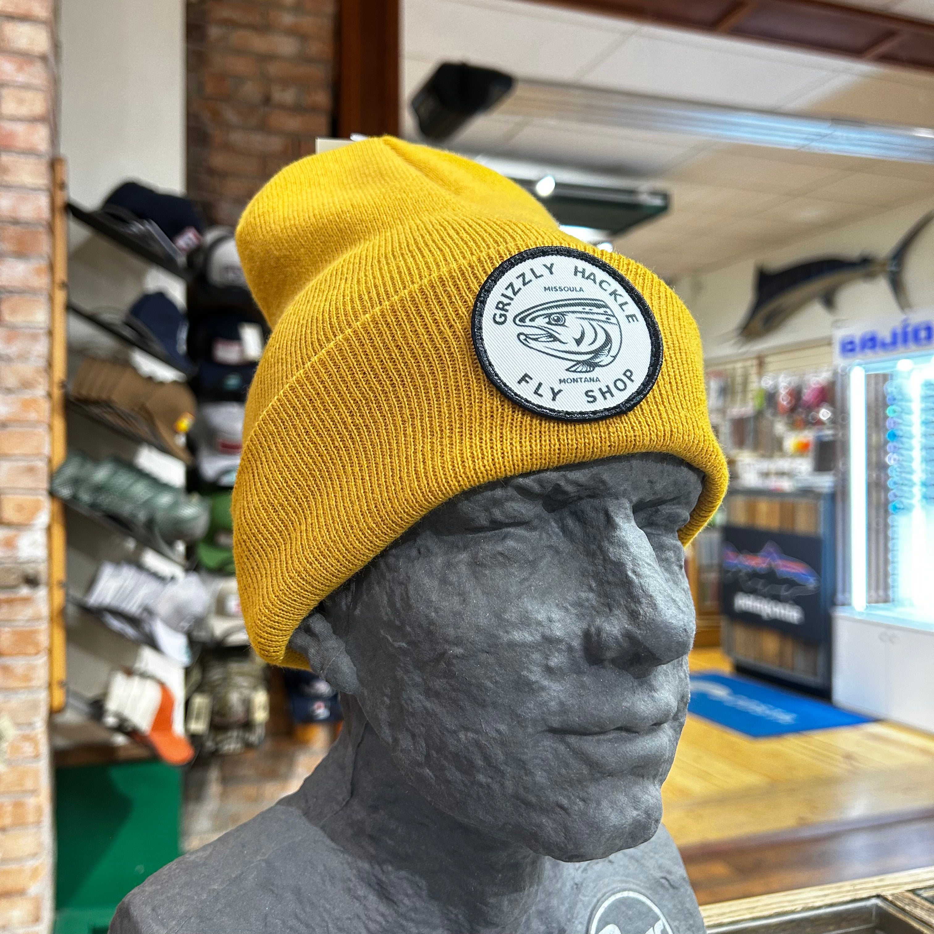 Grizzly Hackle Stocking Cap- Circle Fish