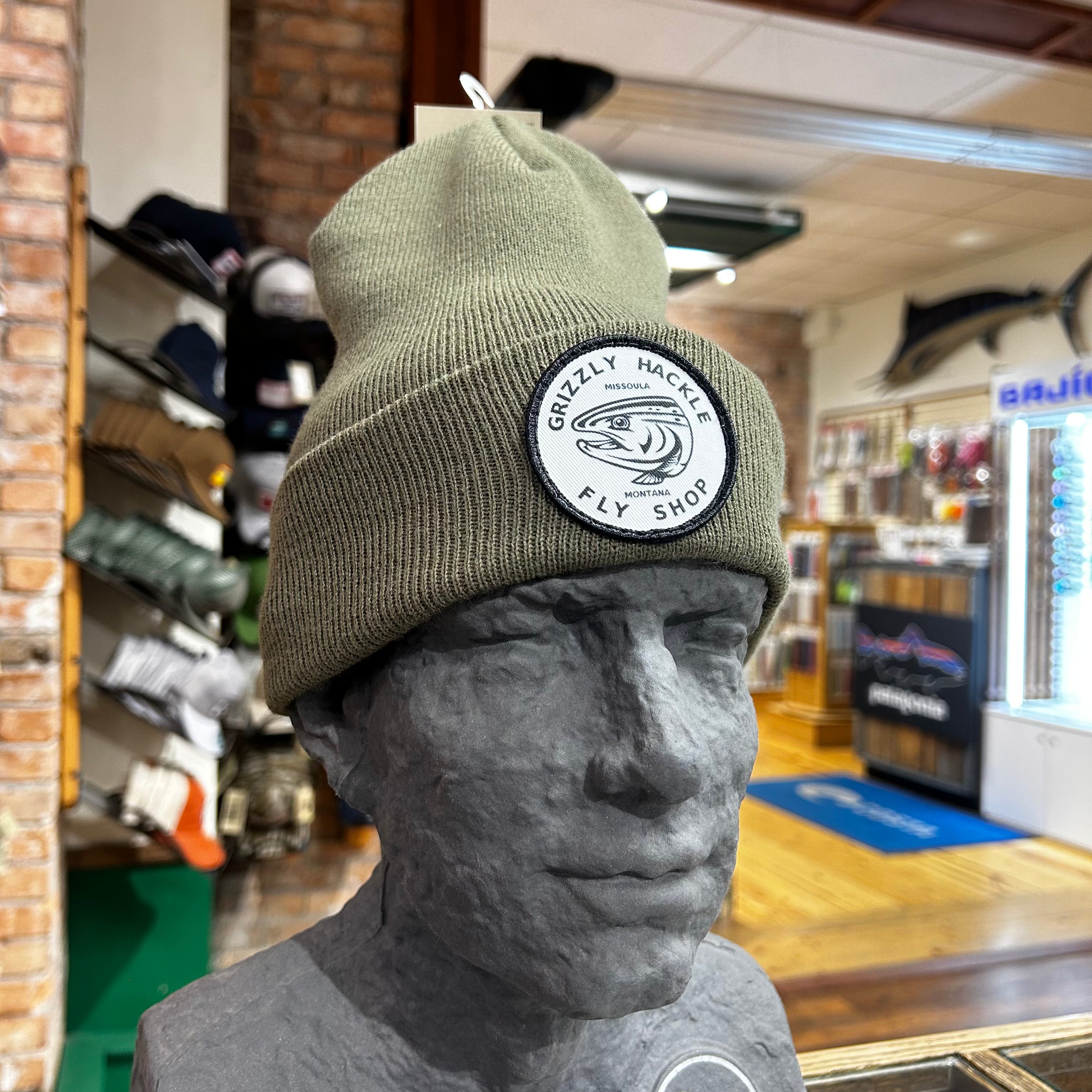 Grizzly Hackle Stocking Cap- Circle Fish