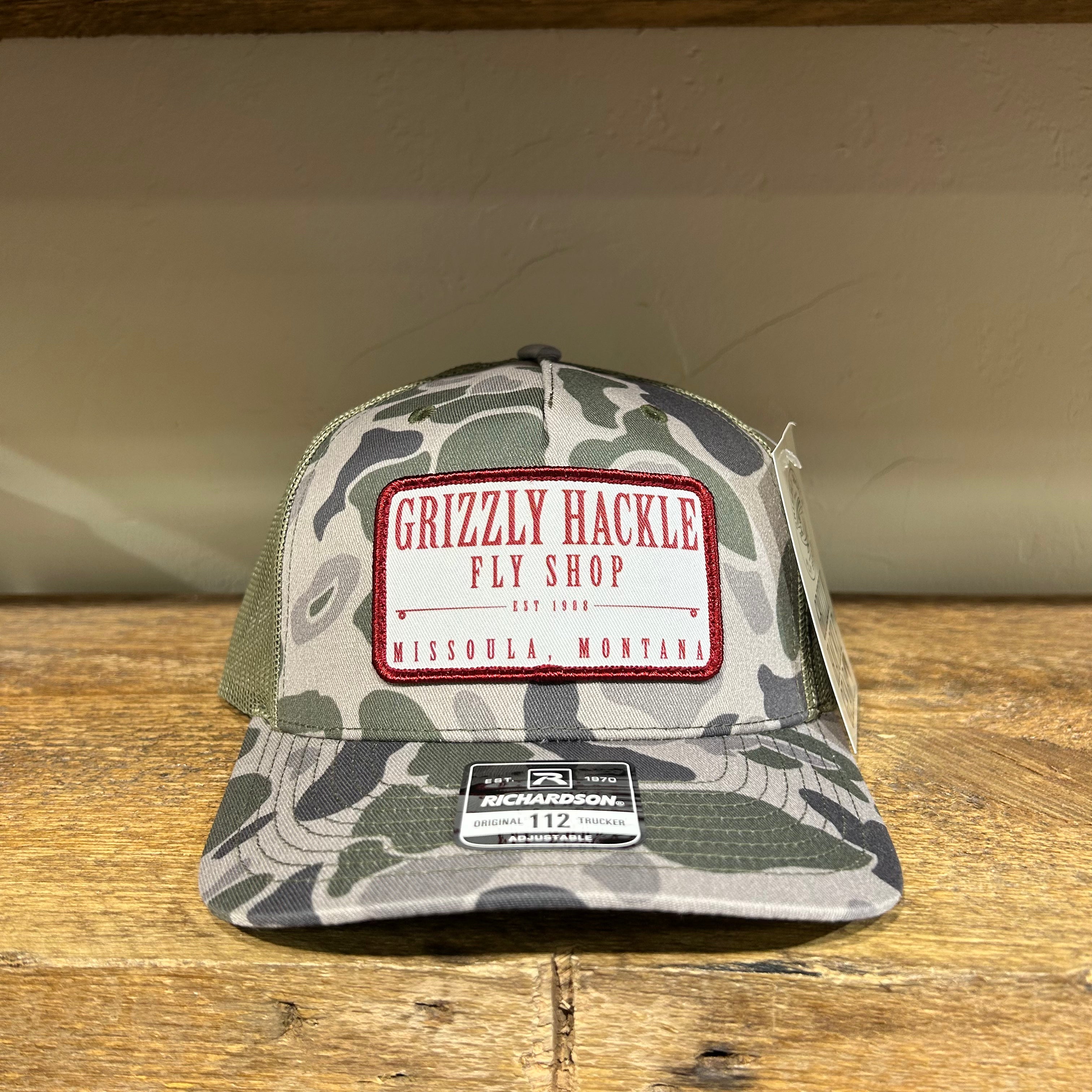 Grizzly Hackle Patch Hat