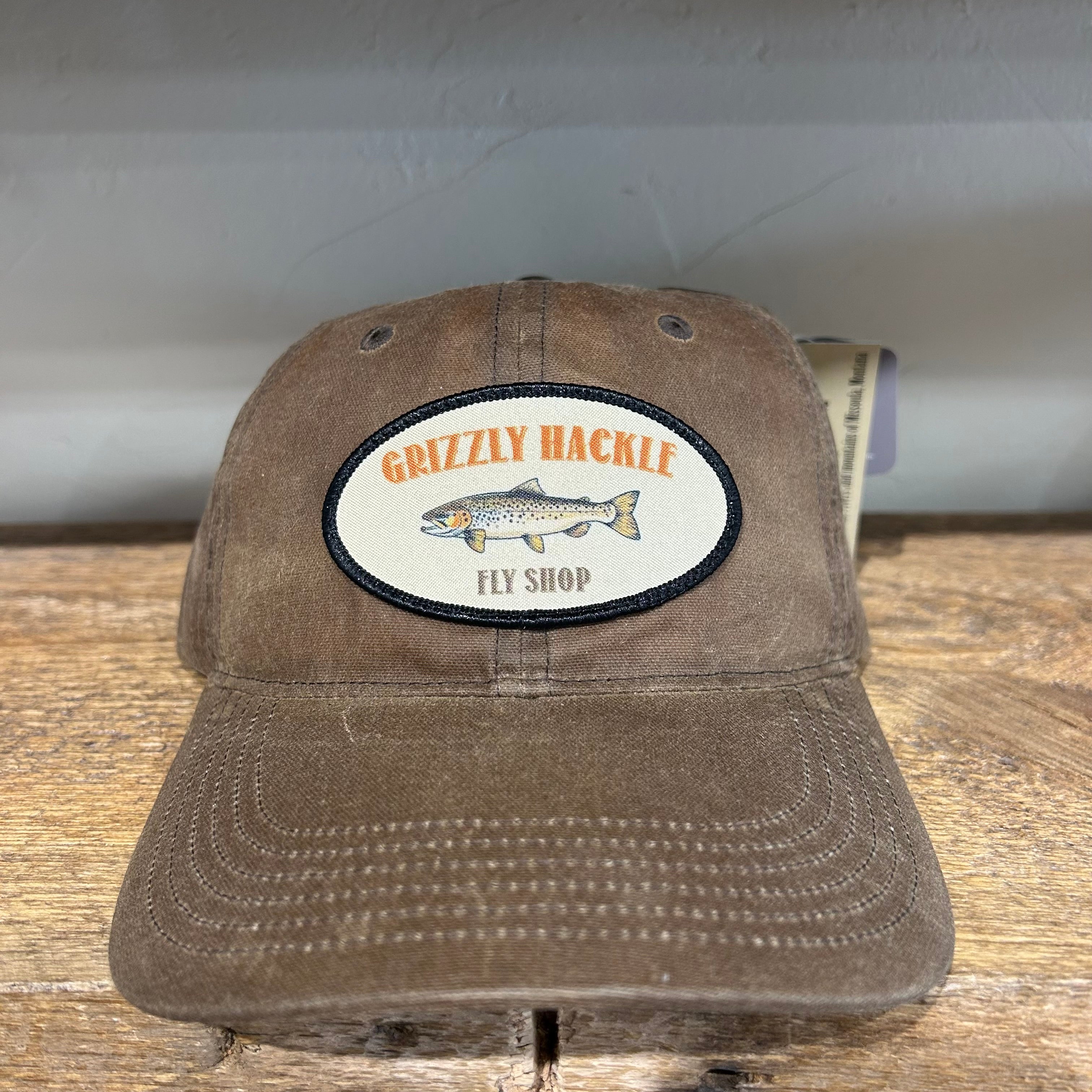 Grizzly Hackle "Trout" Patch Hat