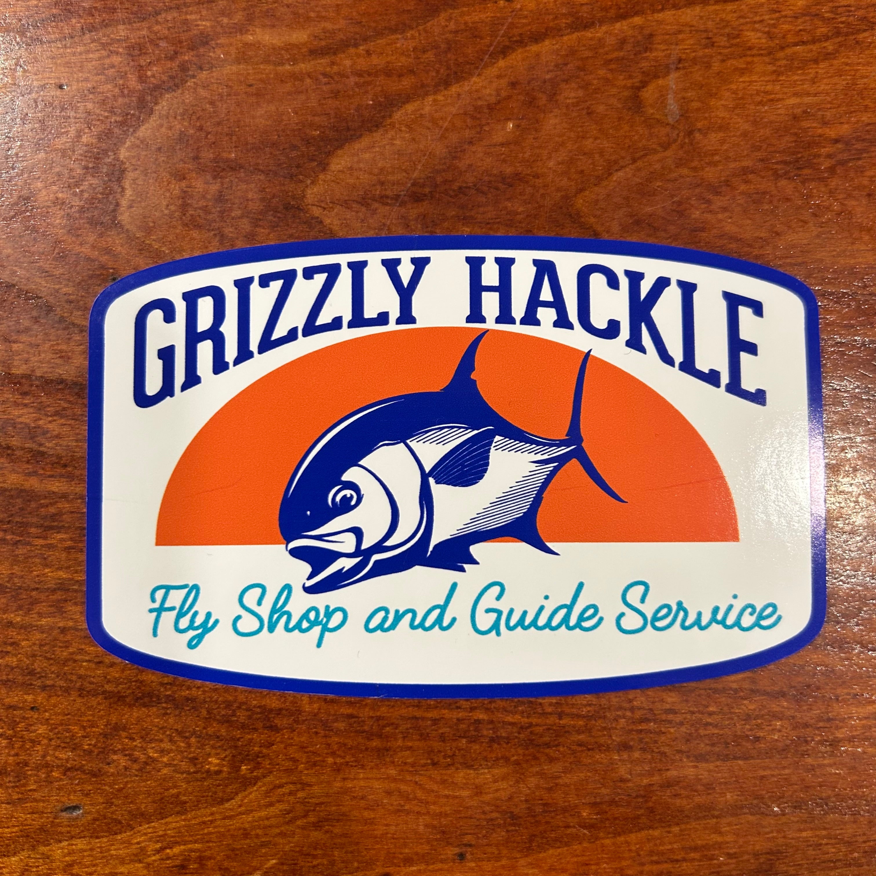 Grizzly Hackle Stickers- Permit