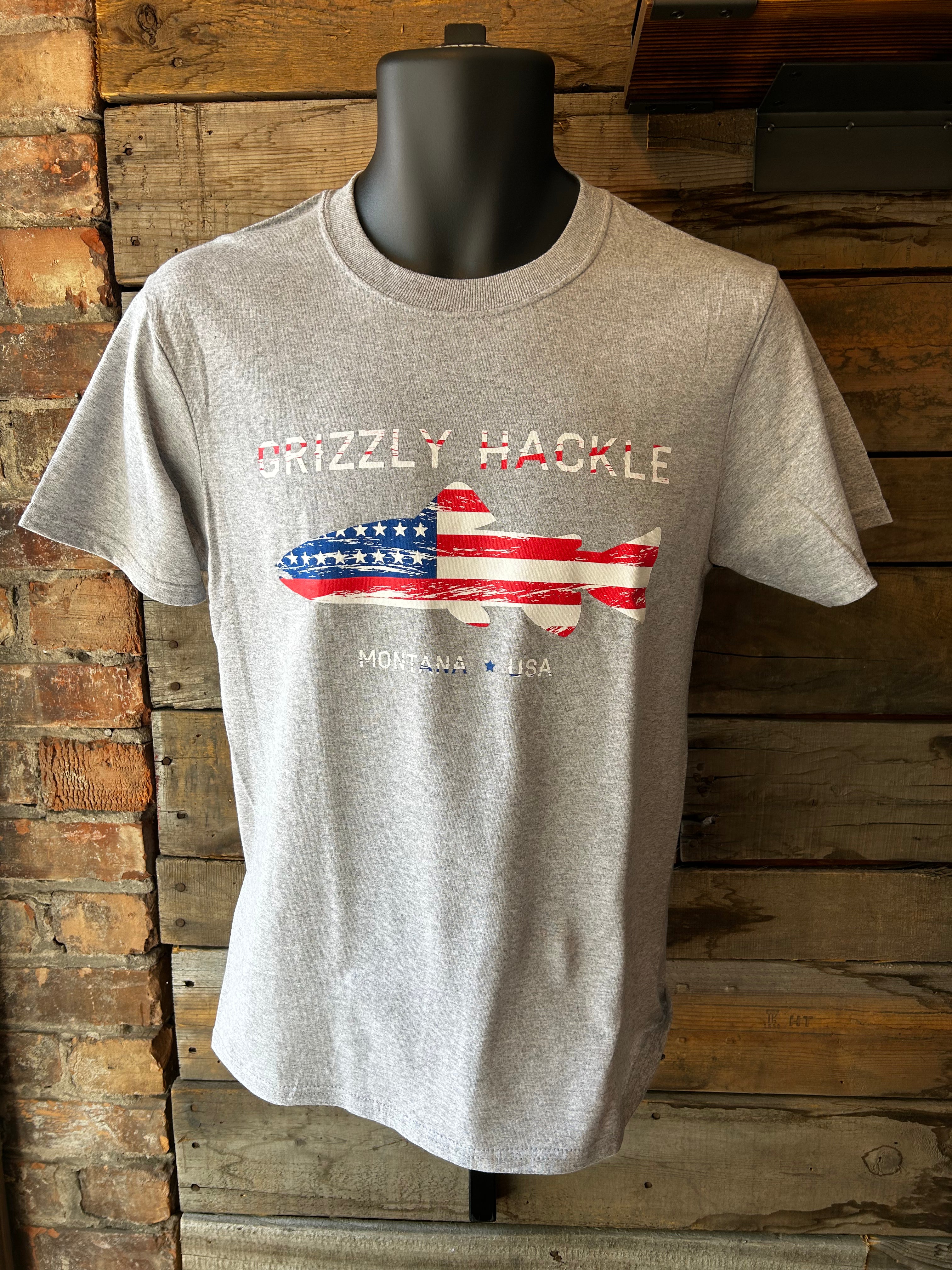 Grizzly Hackle "USA Trout" Youth T-Shirt