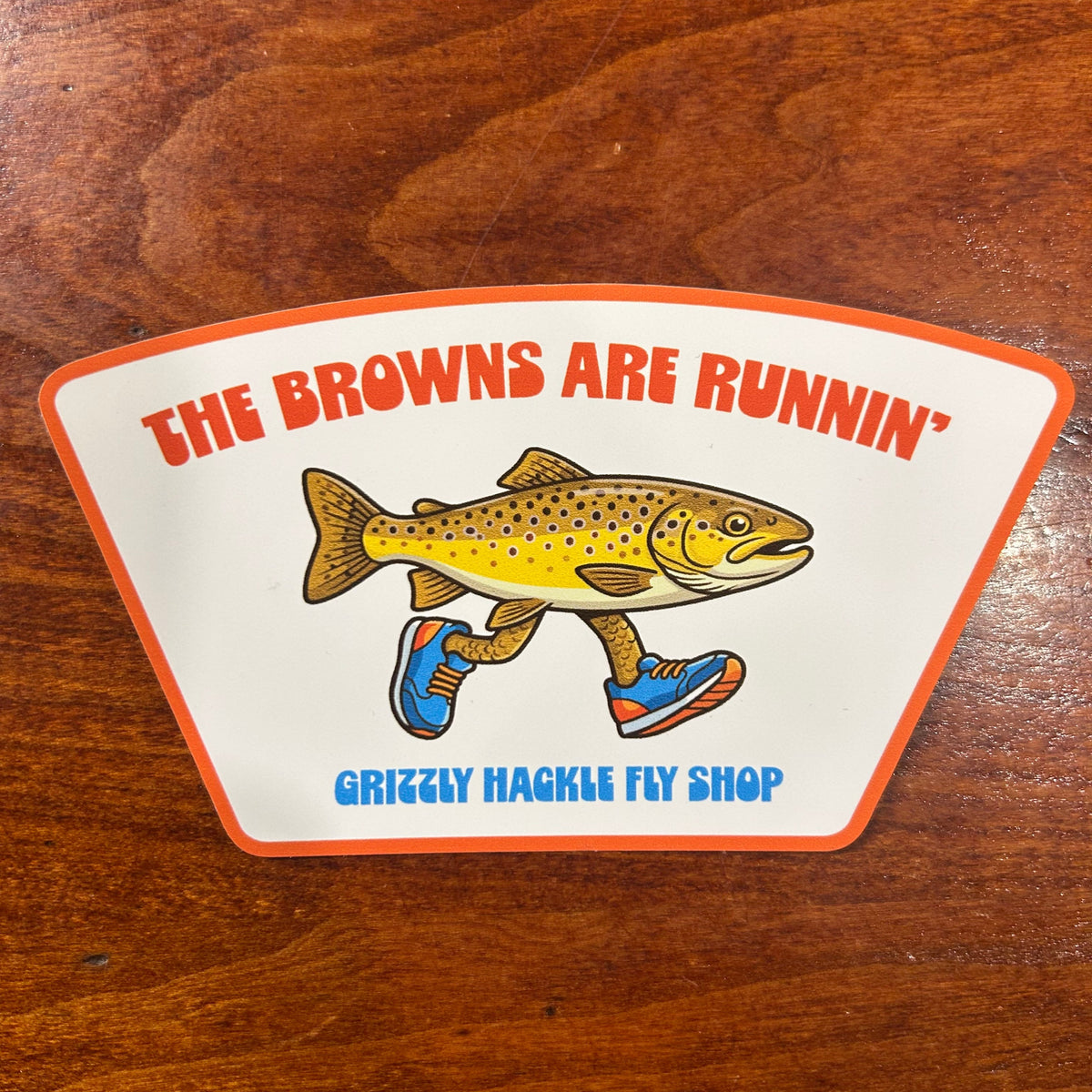 Grizzly Hackle Stickers- Runnin'