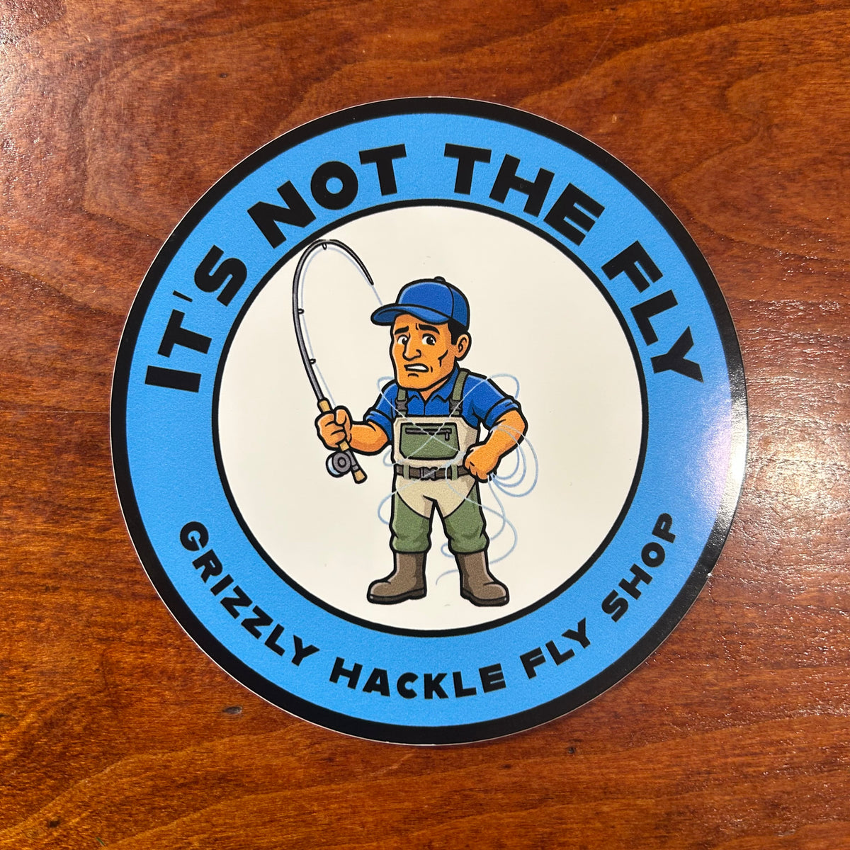 Grizzly Hackle Stickers- Not the Fly