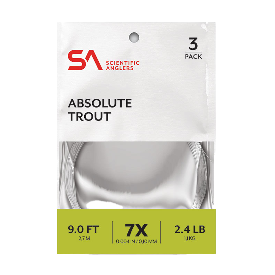 SA Absolute Trout Leader - 3-Pack