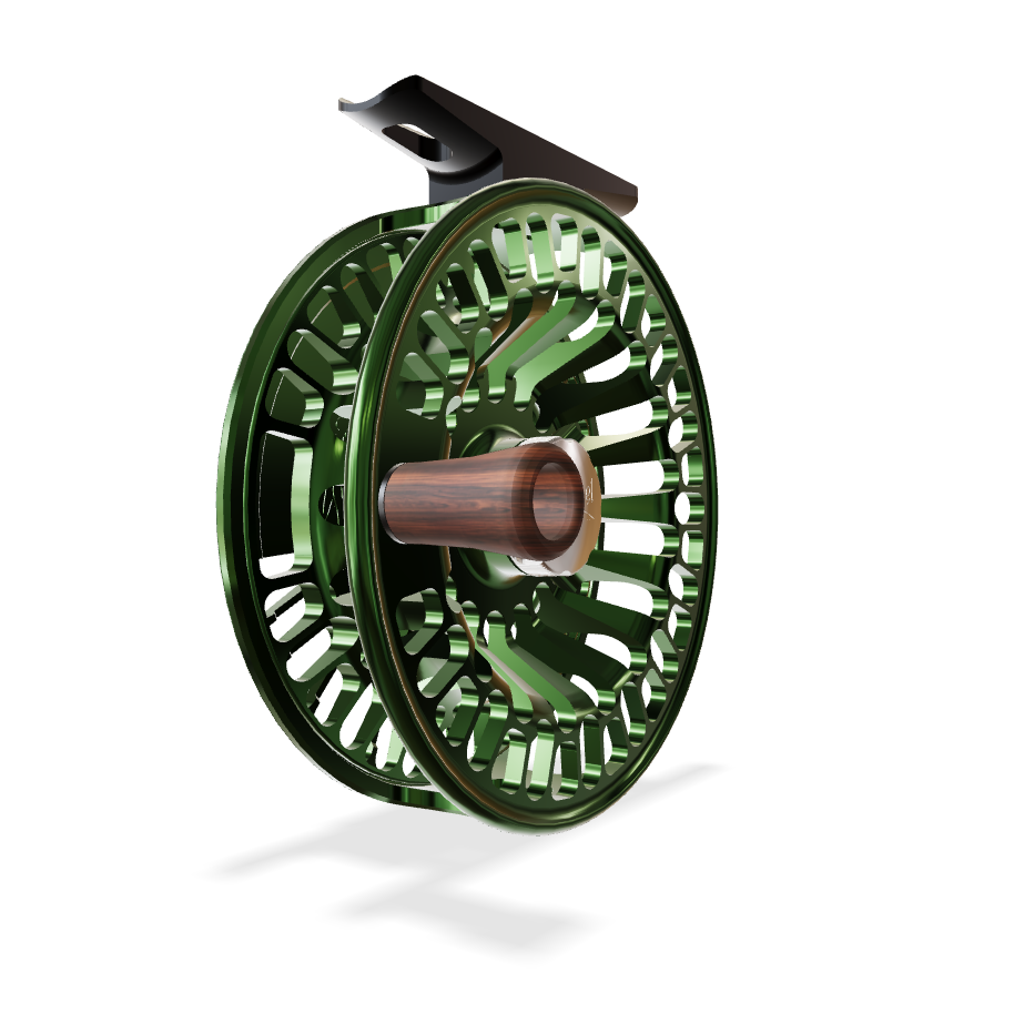 dark green fly reel Abel Classic (Deep Green) This frame doesnt just look good 5/6wt - The Patriot Reel