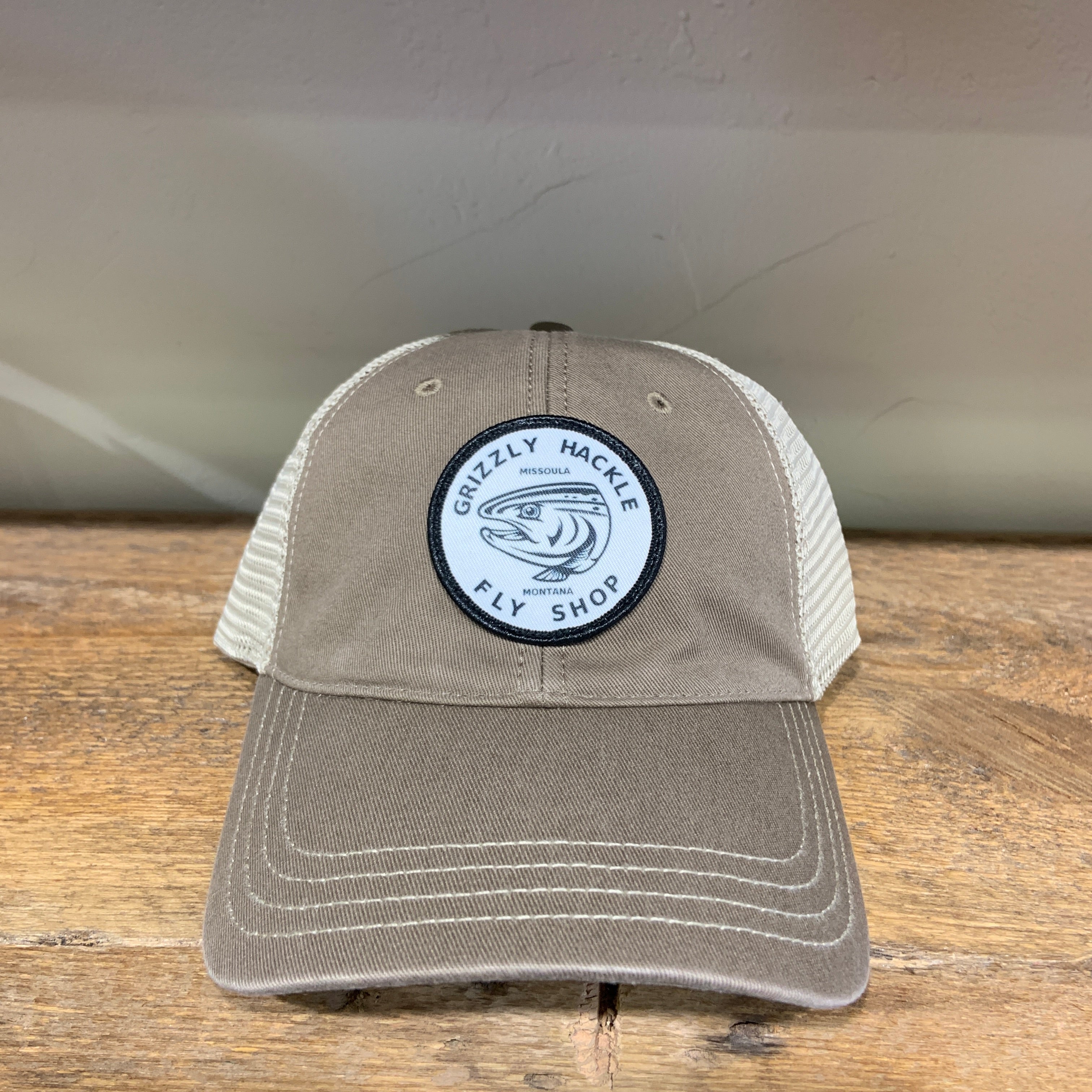 Grizzly Hackle Circle Fish-Washed Trucker