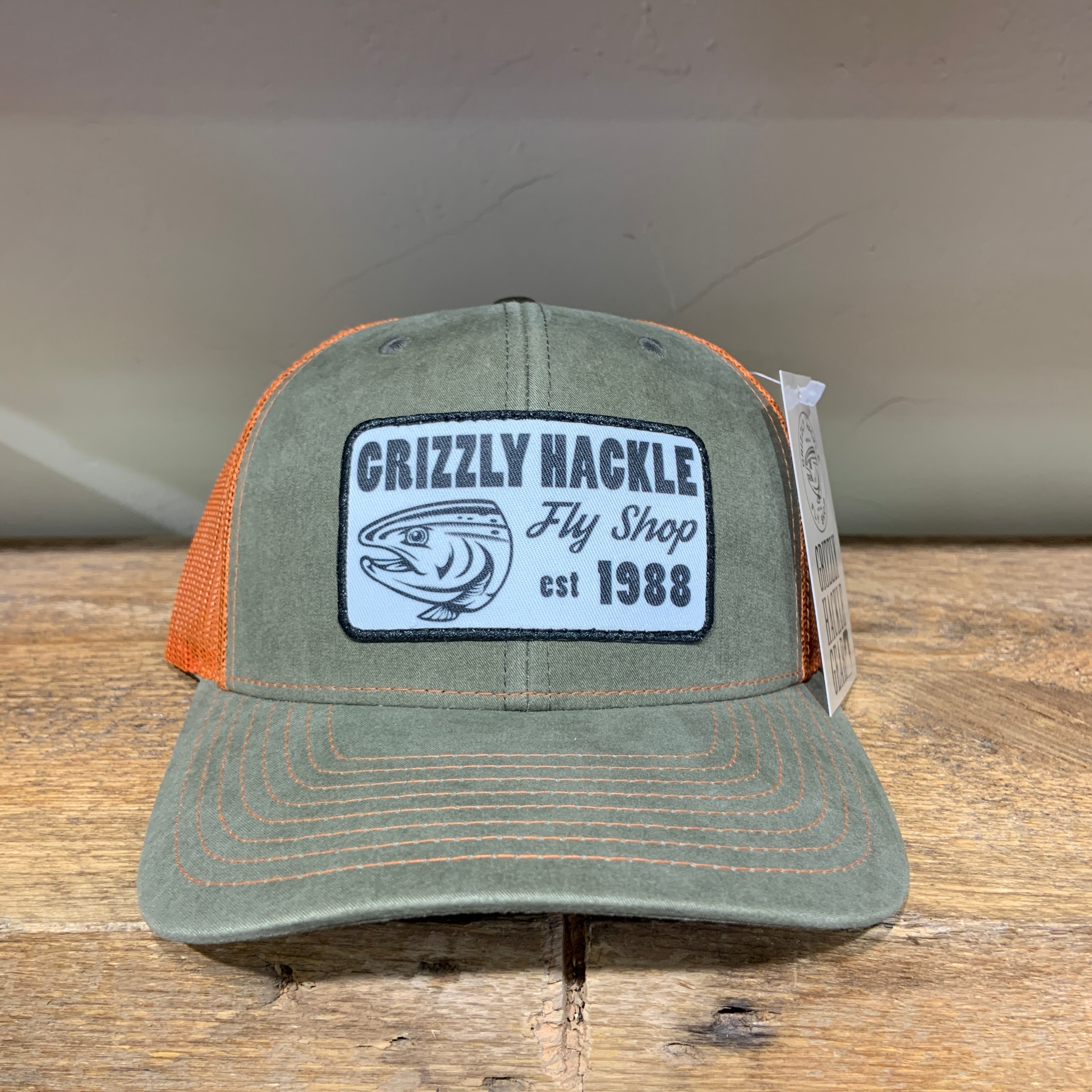 Grizzly Hackle Patch Hat - Est 1988