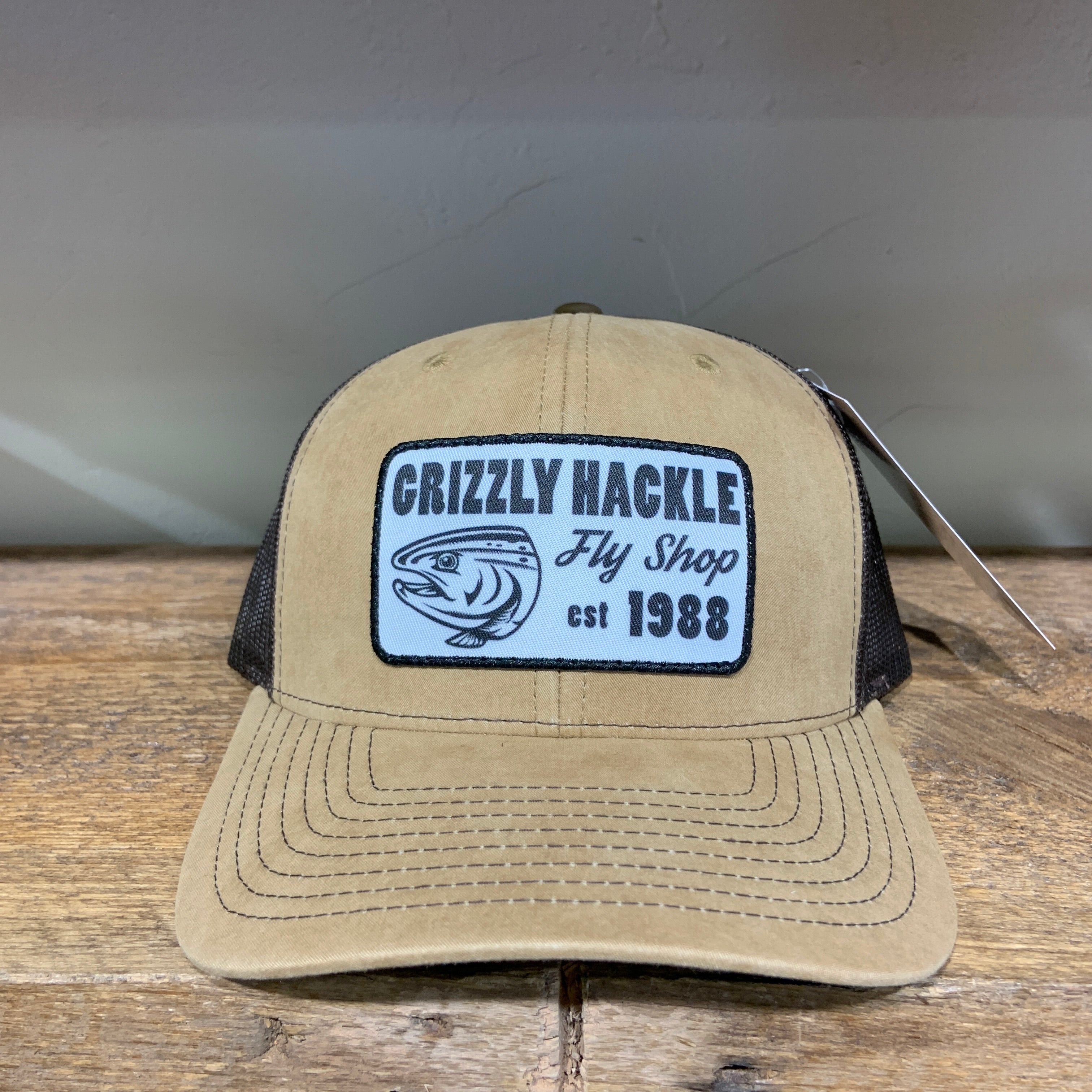 Grizzly Hackle Patch Hat - Est 1988