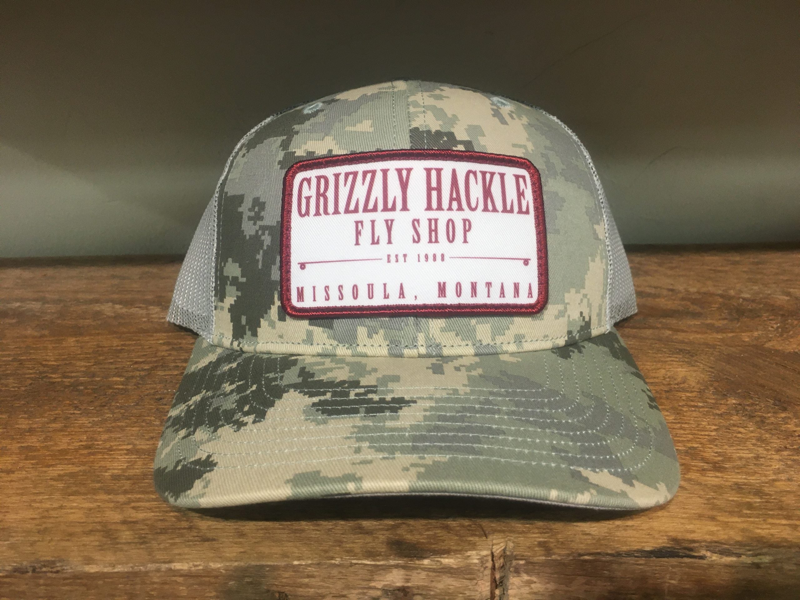 Grizzly Hackle Patch Hat